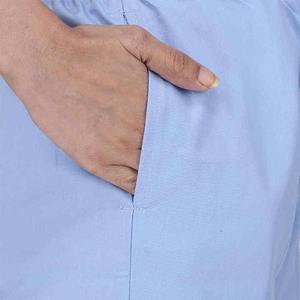 Ensemble d'uniformes médicaux pour hommes à manches courtes, en tissu tissé Spandex/Polyester, pour usage hospitalier, blouses personnalisées ODM - Product Image 4