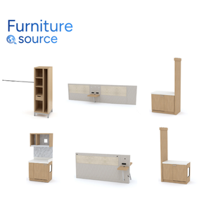 Hampton Inn เฟอร์นิเจอร์โรงแรมแบบกำหนดเอง, เฟอร์นิเจอร์โรงแรม MDF/HPL เฟอร์นิเจอร์โรงแรมแบบสั่งทำสำหรับการปรับปรุง - Product Image 2