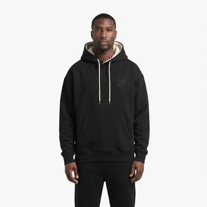 Sweat à capuche surdimensionné pour homme, personnalisé, en molleton épais 400 GSM à tissage inversé, respirant, 77-100% coton, durable, à épaules tombantes - Product Image 1
