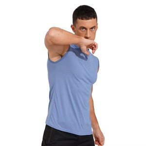 Custom Sublimated Men's Tank Tops Knitted Formal Breathable Quick Dry Sports Fitness Fashion <b>Running</b> Singlets Printed - Product Image 6