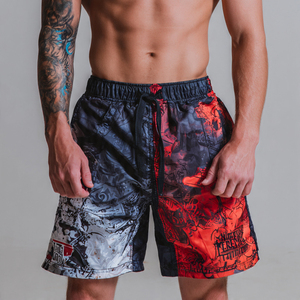 Workout Touch Training Sublimation Shorts Men Quick Dry Training Touch Shorts Mens 100% Polyester Sublimation <b>Trainer</b> Shorts Men - Product Image 1