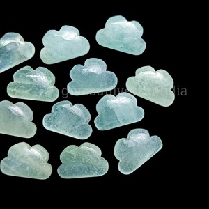 Piedra Preciosa Natural de Aguamarina en Forma de Nube, Tallada Suavemente, 12mm, Cristal para Joyería, Precio al por Mayor, Gemas Sueltas a Granel - Product Image 2