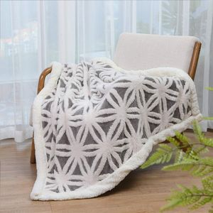 Sherpa Dual Sided <b>Couch</b> Sofa Bed Blanket Cozy Soft <b>Throw</b> <b>for</b> Women/Men 51x6' Grey Birthday Gifts Coral Fleece Blankets - Product Image 2