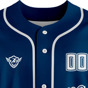 Custom Baseball Jersey Button Front Short Sleeve Team Uniform Breathable Quick Dry <b>100</b>% <b>Polyester</b> Sports <b>Shirt</b> Men Training XL - Product Image 5