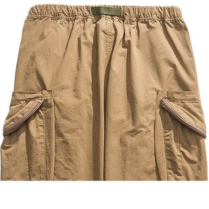 Pantalones Cargo de Lona para Hombre, Nuevos, de Alta Calidad, Ligeros, Corte Holgado, Pierna Recta, Multibolsillos, Casuales, para Exteriores, Color Caqui, 100% Algodón - Product Image 6