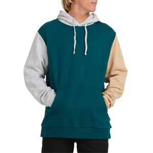 เสื้อฮู้ดสำหรับผู้ชายผ้าคอตตอน100% ชุดสตรีทแวร์ผ้าคอตตอนสีตัดกันพิมพ์ลายหน้าจอแบบปัก - Product Image 4