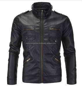 Chaqueta de Motocicleta de Cuero de Piel de Oveja Real de Alta Calidad para Hombre, Servicio OEM de Proveedores Chinos - Product Image 1