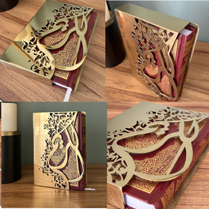 Haute qualité Art moderne métal coran boîte bois verre taille personnalisée maison décorative tenture murale avec motif Animal Ramadan - Product Image 6