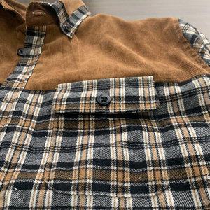 Vente en gros : Veste à capuche en flanelle pour homme, hiver, haute qualité, écologique, coupe-vent, décontractée, à carreaux, style streetwear, épaisse - Product Image 5