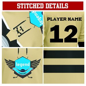 Jersey de Hockey sobre Hielo Personalizado, Transpirable, con Estampado, Unisex, de Poliéster, Bordado, OEM, al por Mayor - Product Image 4