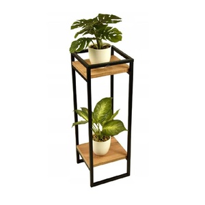 Robust heavy duty plant stand metal multi tier indoor outdoor planter holder rack for balcony garden patio <b>display</b> - Product Image 4