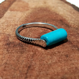 Natural Turquoise Gemstone <b>Ring</b> Solid 925 Sterling Silver <b>Ring</b> <b>Adjustable</b> Handmade <b>Ring</b> for Women - Product Image 5