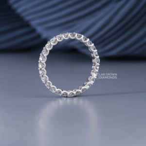 Anillo de Moissanita de Corte Redondo de Lujo para Mujer, Plata de Ley S925, Joyería de Compromiso y Boda, Banda Chapada en Oro Amarillo, 1.34ct - Product Image 6