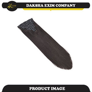 Cabello natural humano ondulado recto y sedoso de fábrica India para patillas blanqueadas - Product Image 2