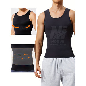 High Quality Workout Tank Flexible Fabric Active Comfort Sleeveless <b>Compression</b> <b>Shirt</b> IN Low Moq - Product Image 4