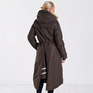Abrigo largo para montar a caballo para mujer, abrigo ecuestre de invierno con capucha, impermeable. |   Chaqueta de Equitación para Entrenamiento - Product Image 2