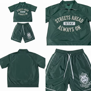 Customized <b>Tracksuit</b> Set with Printed Logo, Breathable and Lightweight, for Women and Men, Plus Size, 2-Piece Spring Set - Product Image 6