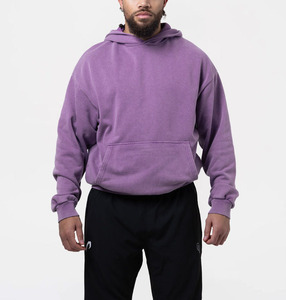 Sudadera con Capucha Extra Grande Personalizada al por Mayor para Hombre, de Algodón Grueso y Felpa, Tejido Transpirable y Suave, Fabricante de Ropa OEM - Product Image 1