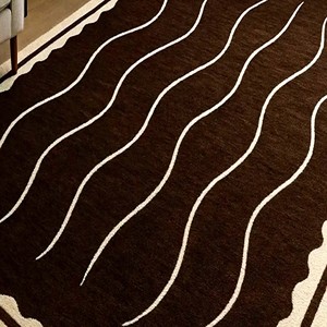 Luxury Brown Abstract Pattern Rug Modern Area Rug Hand Tufted Carpet Living Room Bedroom <b>Floor</b> Mat Non Slip Durable Decorative - Product Image 4