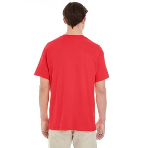Camisetas de Hombre al por Mayor, Más Vendidas, Color Rojo, Lisas, Talla Grande, para Verano, 100% Algodón, Manga Corta, Casuales, Lisas, 2023 - Product Image 2