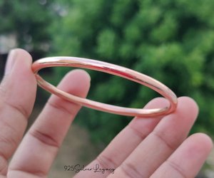 Brazalete de Cobre Sólido y Grueso, Ajustable, Curativo, Hecho a Mano, Joyería Unisex - Product Image 5