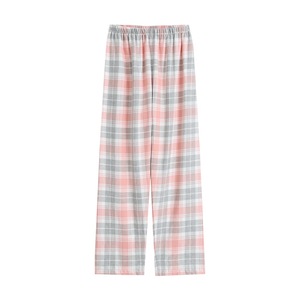 Pantalon de pyjama en flanelle douce à carreaux pour femme, avec cordon de serrage, vente en gros - Product Image 3