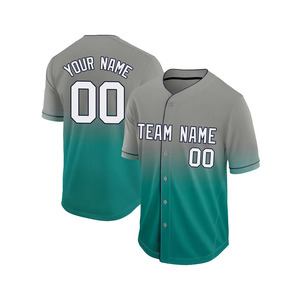 Maillot de baseball personnalisé avec votre propre logo, maillot d'entraînement de baseball et de softball, 100% polyester, maillot d'équipe - Product Image 2