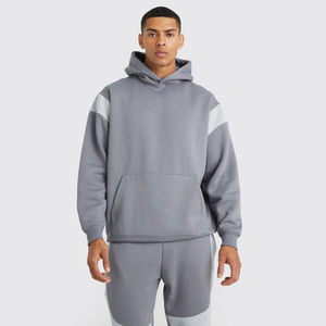 Ensemble de survêtement d'hiver pour femme, imprimé personnalisé, en coton épais, avec sweat à capuche à épaules tombantes et pantalon de survêtement, et haut de sport - Product Image 2