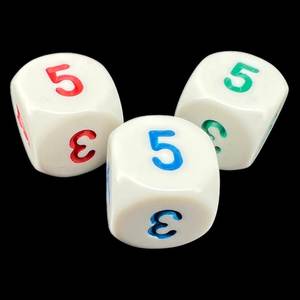 HOW Dés de jeu en résine standard 16 mm, D6 à six faces à points, pour jeux de société, RPG, casino, éducation, vente en gros, 500 pièces - Product Image 3