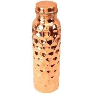 Diamond Hammered <b>Copper</b> Water <b>Bottle</b> With Lid BPA Free Latest Design Customizable <b>Copper</b> <b>Bottle</b> For Sale Vintage Style - Product Image 6
