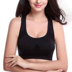 Sujetador deportivo con logo impreso digitalmente, top corto, leggings de fitness con espalda hermosa y tirantes, sujetadores deportivos para mujer - Product Image 3