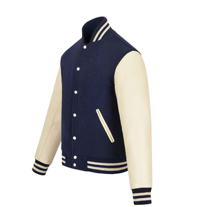 Chaqueta Varsity de Invierno para Hombre, Diseño Nuevo, Color Sólido, Lona Impermeable y Resistente al Viento, Alta Calidad, Diseño Personalizado, Servicio OEM - Product Image 1