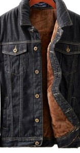Chaqueta de Mezclilla para Hombre de Alta Calidad, 100% Algodón, Transpirable, Estilo Vintage, Casual de Invierno, con Lavado Ácido y Bordado - Product Image 2