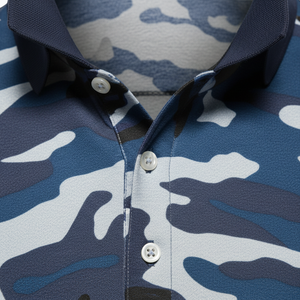 เสื้อโปโลกอล์ฟแขนสั้นพิมพ์ลายทั้งตัว แห้งเร็ว คอปกแข็งแรง ทนทาน ผลิตจากผ้าโพลีเอสเตอร์รีไซเคิล ระบายอากาศได้ดี - Product Image 5