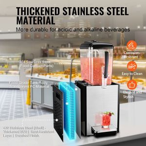 Dispenser Commerciale per Bevande da 12L/12.7QT, 170W, in Acciaio Inossidabile 304 per Alimenti, Macchina Erogatrice di Succhi Caldi/Tè per Tè Freddo - Product Image 4