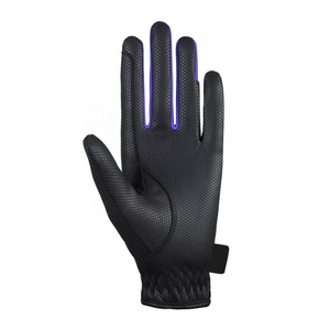 Gants d'équitation Hardihood International 2026, nouveau design, vente chaude, légers, antidérapants, respirants, durables, en cuir PU, avec sangle - Product Image 2