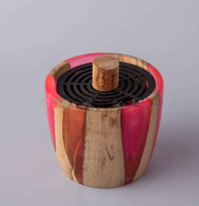Brûleur d'encens en bois de santal fait main, porte-bakhoor, oud religieux pour rafraîchir l'air intérieur - Product Image 4