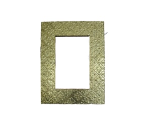 premium design Rectangle Metal <b>Mirror</b> <b>Frame</b> with Embossed Floral Pattern Durable Design - Product Image 5