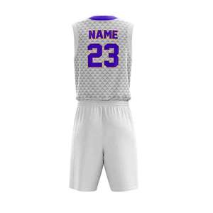 Conjuntos de Uniformes de Baloncesto Ligeros con Estampado, Ajuste Cómodo, Tallas Personalizadas, Secado Rápido, Transpirables, MOQ Bajo, Colores Personalizados - Product Image 3