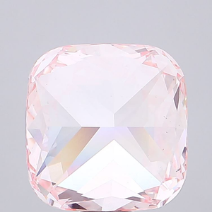 Diamant synthétique rose vif fantaisie, taille coussin exclusive, cultivé en laboratoire, polissage excellent, pierre précieuse pour la création de bijoux - Product Image 4
