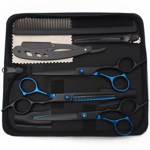 Juego de Tijeras de Peluquería Morje, Acero Inoxidable 440C, Acabado Morado, Herramientas de Salón, Tijeras de Corte de Pelo para Diestros - Product Image 4