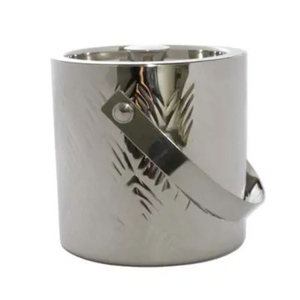 Seau à glace au design fantastique avec couvercle, double paroi isolée en acier inoxydable, pour cocktails, bars et fêtes - Product Image 2