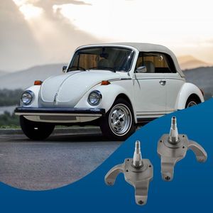 Pair 2.5\" Drop Spindle for VW BUG 1966 1977 Ball Joint W/ Drum Brake Tuning Shocks Strut & Suspension Systems - Product Image 2
