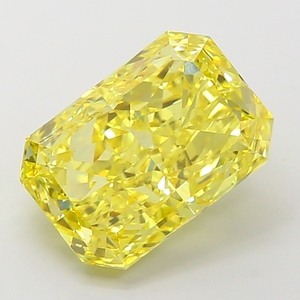 Diamante Cultivado en Laboratorio CVD, Corte Radiante, Color Amarillo, Certificado IGI, de 4 a 7 Quilates, Corte Excelente, Piedra Suelta para Joyería de Lujo - Product Image 1