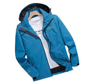 Veste coupe-vent imperméable à capuche pour homme, légère, pour la randonnée en plein air, la montagne, la pluie, respirante, avec fermeture éclair - Product Image 5