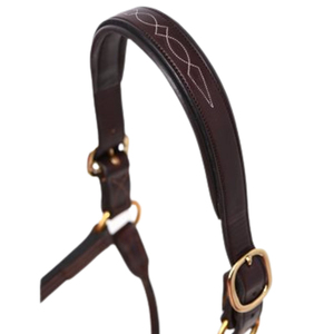 Fabricantes de Productos de Cabestros de Cuero con Costuras Decorativas para Caballos, Diseño Personalizado, Equipo Ecuestre de Alta Gama, Cabestros OEM - Product Image 3