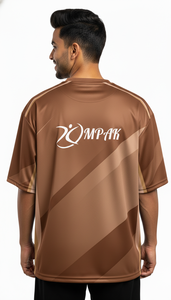 เสื้อยืดโอเวอร์ไซส์สไตล์คนเมืองสุดเทรนดี้ พิมพ์ลายแบบซับลิเมชั่น เสื้อผ้าลำลองผู้ชายทรงหลวมสไตล์สตรีทแวร์ - Product Image 4