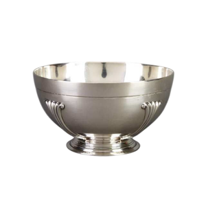 Bol à vin et à punch de style vintage en argent, refroidisseur de vin haut de gamme pour la décoration intérieure et la table, bac à boissons - Product Image 1