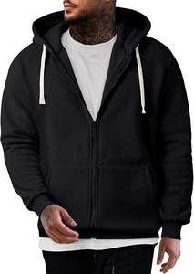 Sudadera con Capucha y Cremallera Completa para Hombre, de Forro Polar, con Cordón Ajustable, de Manga Larga, Casual, de Calidad Premium, 380 GSM - Product Image 5