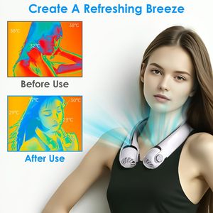 Ventilador de Cuello Portátil y Ajustable con 3 Velocidades y Flujo de Aire de 360 Grados, Ancho de Cuello Ajustable para Uso en Casa, Oficina y Viajes - Product Image 6